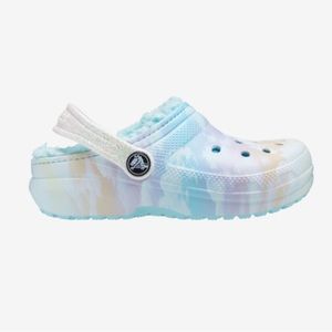 Crocs marbled cloud classic clogs lined